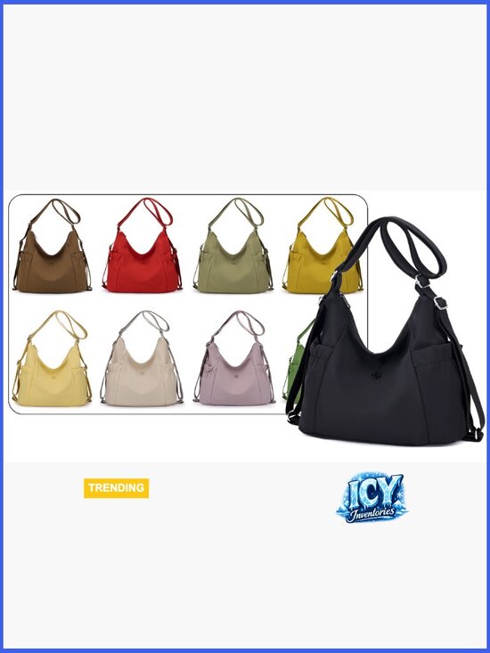 Convertible Nylon Tote Backpack Crossbody Bag for Women main image 5